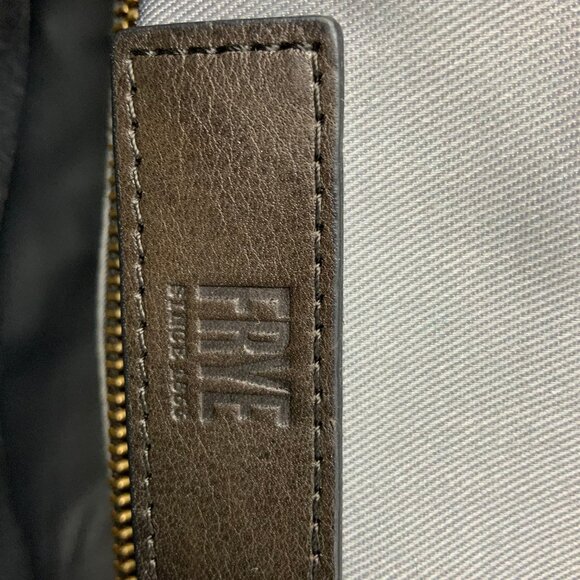 Frye CLAUDE Tote Shopper Business Shoulder Bag Leather Chocolate Brown - Picture 11 of 16